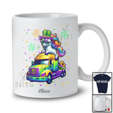 Personalized Custom Name Unicorn On Truck; Lovely Mardi Gras Unicorn Driver; Parades Group T-Shirt