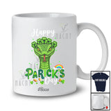 Personalized Custom Name Happy St. Patrick's Day; Lovely Snake Lucky Irish Shamrock; Animal Lover T-Shirt
