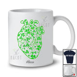Personalized Custom Name Shamrock Heart Shape; Happy St. Patrick's Day Anatomy; Cardiac Nurse T-Shirt