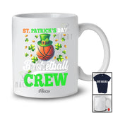 Personalized Custom Name St. Patrick's Day Basketball Crew; Amusing Irish Shamrock; Sport Player T-Shirt