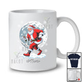 Personalized Santa Playing Petanque; Amusing Christmas Moon Custom Name Sport Player T-Shirt