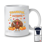 Personalized Custom Name Thankful For My Patients; Humorous Thanksgiving Turkey Nurse Nursing T-Shirt