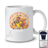 Personalized Custom Name Softball Turkey; Amazing Thanksgiving Rainbow; Sport Player Team T-Shirt