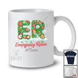 Personalized Custom Name Emergency Room; Merry Christmas Winter ER Nurse Nursing T-Shirt