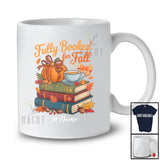 Personalized Custom Name Fully Booked; Joyful Thanksgiving Pumpkin Coffee Books Librarian T-Shirt