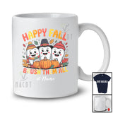 Personalized Custom Name Happy Fall Brush Them All; Joyful Thanksgiving Three Teeth; Dentist Dental T-Shirt