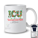 Personalized Custom Name Intensive Care Unit; Merry Christmas Winter I.C.U Nurse Nursing T-Shirt