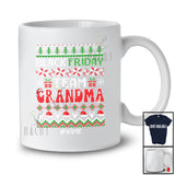 Personalized Custom Name Black Friday Team Grandma; Joyful Christmas Sweater Shopping Family T-Shirt