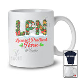 Personalized Custom Name Licensed Practical Nurse; Merry Christmas Winter LPN Nurse Nursing T-Shirt