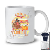 Personalized Custom Name Coolest Turkey In Town; Happy Thanksgiving Vintage Retro Turkey Sunglasses T-Shirt