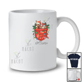 Personalized Custom Name Santa Donkey In Pocket; Adorable Christmas Lights Farm Farmer T-Shirt