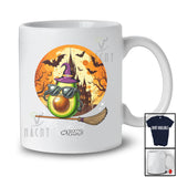 Personalized Custom Name Avocado Sunglasses; Joyful Halloween Moon Fruit Cosplay; Vegan T-Shirt