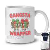 Personalized Custom Name Gangsta Wrapper; Humorous Christmas Box Presents; X-mas Family T-Shirt