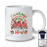 Personalized Custom Name Christmas Squad; Joyful Three Cardinal Bird Collection Rainbow; Animal T-Shirt