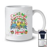 Personalized Custom Name Christmas Squad; Joyful Three Parrot Collection Rainbow; Animal T-Shirt