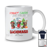 Personalized Custom Name Forget Candy Give Me Dachshunds; Lovely Christmas Family Group T-Shirt