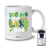 Personalized Custom Name Brother Of Lucky One; Amusing St. Patrick's Day Birthday Shamrock Family T-Shirt