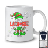Personalized Custom Name The Lacrosse Elf; Wonderful Christmas Elf Family; Sport Playing Player T-Shirt