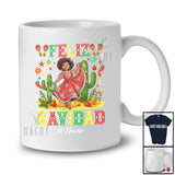 Personalized Custom Name Feliz Navidad; Joyful Christmas Dancing Afro Women Spanish Mexican T-Shirt