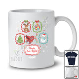 Personalized Custom Name Thanks Hair Stylist; Lovely Christmas Tree Snowman Reindeer Collection T-Shirt