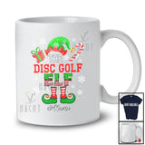 Personalized Custom Name The Disc Golf Elf; Awesome Christmas Elf Candy Cane; Sport Player T-Shirt