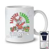 Personalized Custom Name Dabbing Through The Snow; Adorable Christmas Donkey; Farm Farmer T-Shirt