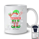 Personalized Custom Name The Tennis Elf; Awesome Christmas Elf Candy Cane; Sport Player T-Shirt