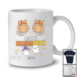 Personalized Custom Name I Like His Broomstick; Awesome Halloween Skeleton Hand; Couple Family T-Shirt