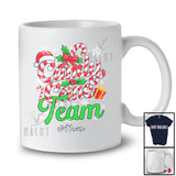 Personalized Custom Name Candy Cane Team; Wonderful Christmas Santa Candy Canes Family T-Shirt