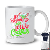 Personalized Custom Name Look A Lot Like Cocktails; Sarcastic Christmas Drinking Drunker T-Shirt
