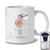 Personalized Custom Name Skeleton Holding Gingerbread; Humorous Christmas Moon; Baking Baker T-Shirt