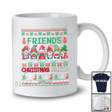 Personalized Custom Name Friends Christmas Squad; Amazing X-mas Sweater Gnomes Gnomies T-Shirt