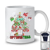 3Ho Optometree; Fantastic Christmas Tree Lights Plaid Glasses; Optometrist X-mas Group T-Shirt