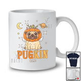 Personalized Custom Name Pugkin; Adorable Thanksgiving Pug Pumpkin Face; Family Group T-Shirt