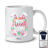 Personalized Custom Name I'm The Aunt Bunny; Amazing Easter Bunny Flowers; Family Eggs Hunting T-Shirt