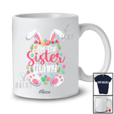 Personalized Custom Name I'm The Sister Bunny; Amazing Easter Bunny Flowers; Family Eggs Hunting T-Shirt