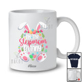 Personalized Custom Name I'm The Stepmom Bunny; Amazing Easter Bunny Flowers; Family Eggs Hunting T-Shirt