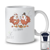 Personalized Custom Name Couple Turkey Chicken; Humorous Thanksgiving Turkey Cosplay; Family T-Shirt