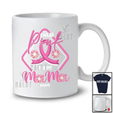 Personalized Custom Name I Wear Pink For My Mama; Awesome Breast Cancer Sunflowers; Family T-Shirt