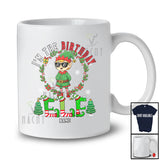 Personalized Custom Name I'm The Birthday Elf; Amusing Christmas Lights Snowing Family Group T-Shirt