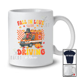 Personalized Custom Name Fall In Love With Driving; Amazing Thanksgiving Pumpkin Ambulance T-Shirt