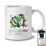 Personalized Custom Name Merry Catsmas; Wonderful Christmas Lights Cats On X-mas Tree T-Shirt