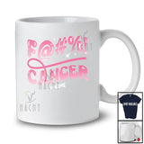Personalized Custom Name Fuck Cancer; Sarcastic Breast Cancer Awareness Pink Ribbon T-Shirt