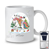 Personalized Custom Name Santa Gingerbread Man Riding Unicorn; Awesome Christmas Moon Baker T-Shirt