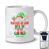 Personalized Custom Name The Mother in Law Elf; Wonderful Christmas Pajama Family; Elf Candy Canes T-Shirt