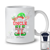 Personalized Custom Name The Uncle Elf; Wonderful Christmas Pajama Family; Elf Candy Canes T-Shirt