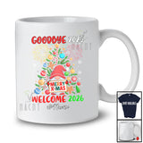 Personalized Custom Name Goodbye 2025 Welcome 2026; Merry X-mas Christmas New Year Gnome T-Shirt