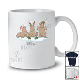 Personalized Custom Name Three Santa Elf Sea Lion Snowing; Lovely Christmas Lights Sea Animal T-Shirt