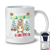 Personalized Custom Name Want A Capypara For Christmas; Amazing X-mas Tree Santa Animal T-Shirt