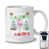 Personalized Custom Name Want A Flamingo For Christmas; Amazing X-mas Tree Santa Animal T-Shirt